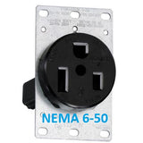 50amp Power Spy™ OUTDOOR Customize Your Own, 50A 240v power monitor - Single plug to single outlet with kWh meter